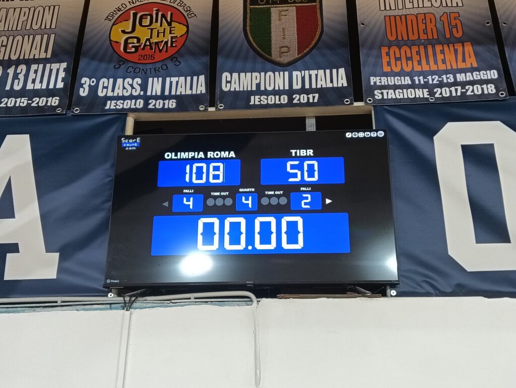 U15E Olimpia Roma - TiberBk 108-50